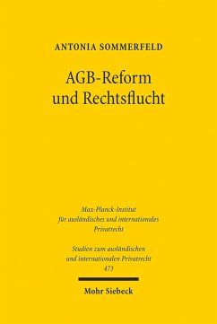 AGB-Reform und Rechtsflucht (eBook, PDF) - Sommerfeld, Antonia