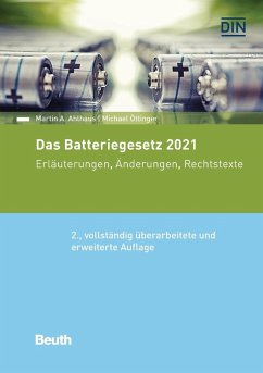 Das Batteriegesetz 2021 - Ahlhaus, Martin A.;Öttinger, Michael