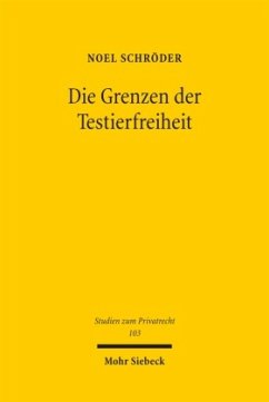 Cover Die Grenzen der Testierfreiheit