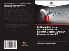 Optimisation de la curcumine dans le Salamat Gostare Artiman Pharmaceutical CO - Safaeishakib, Masoumeh