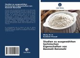 Studien zu ausgewählten technischen Eigenschaften von Basmati-Reismehl