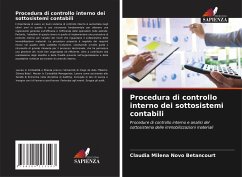 Procedura di controllo interno dei sottosistemi contabili - Novo Betancourt, Claudia Milena