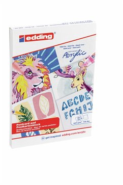 Cover edding 30010 Acryl-Postkartenblock A6 20 Blatt weiß