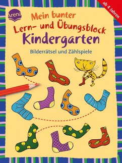 Mein bunter Lern- und Übungsblock Kindergarten. Bilderrätsel und Zählspiele - Barnhusen, Friederike