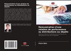 Rémunération d'une relation de performance ou distributions ou dépôts