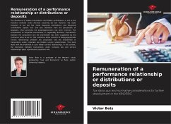 Remuneration of a performance relationship or distributions or deposits - Betz, Victor