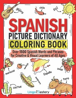 Spanish Picture Dictionary Coloring Book - Lingo Mastery