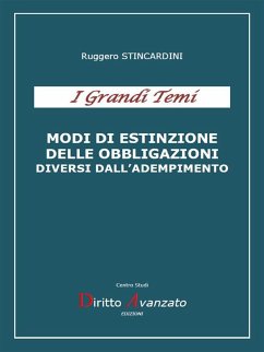 Cover MODI DI ESTINZIONE DELLE OBBLIGAZIONI diversi dall'adempimento (eBook, ePUB)