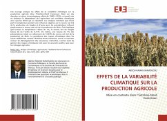 EFFETS DE LA VARIABILITÉ CLIMATIQUE SUR LA PRODUCTION AGRICOLE - MAMOUDOU, ABDOU-RAMAN