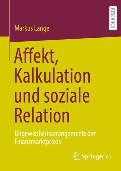 Affekt, Kalkulation und soziale Relation (eBook, PDF) - Lange, Markus