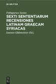 Sexti sententiarum recensiones latinam graecam syriacas Sexti sententiarum recensiones latinam graecam syriacas