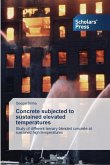 Concrete subjected to sustained elevated temperatures