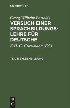 Sylbenbildung - Bartoldy, Georg Wilhelm