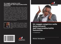 Cover Un saggio empirico sulle determinanti dell'imprenditorialità femminile