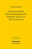 Aufsichtsrechtliche Rahmenbedingungen für Telematik-Tarife in der Kfz-Versicherung Aufsichtsrechtliche Rahmenbedingungen für Telematik-Tarife in der Kfz-Versicherung