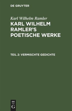 Vermischte Gedichte - Ramler, Karl Wilhelm