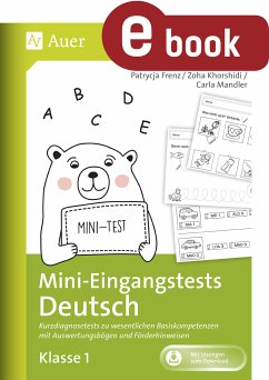 Mini-Eingangstests Deutsch - Klasse 1 (eBook, PDF) - Frenz, Patrycja; Mandler, Carla; Khorshidi, Zoha
