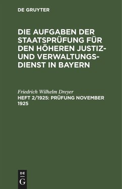 Prüfung November 1925 - Dreyer, Friedrich Wilhelm