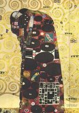Notizbuch schön gestaltet mit Leseband - A5 Hardcover blanko - Gustav Klimt &quote;Umarmung&quote; - 100 Seiten 90g/m² - FSC Papier