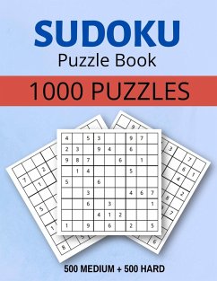 Sudoku Puzzle Book  1000 Puzzles  Medium and Hard - Howell, Mia