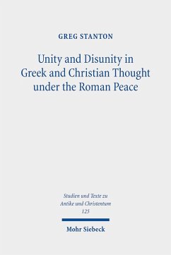 Cover Unity and Disunity in Greek and Christian Thought under the Roman Peace (eBook, PDF)