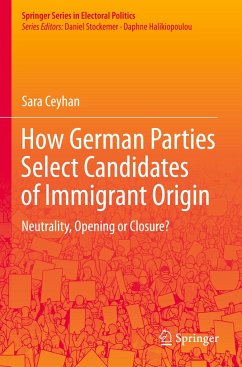 How German Parties Select Candidates of Immigrant Origin - Ceyhan, Sara