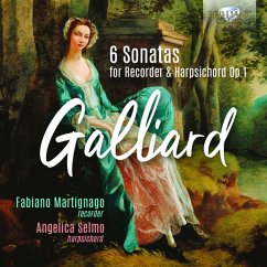 Galliard:6 Sonatas For Recorder & Harpsichord Op.1 - Martignago,Fabiano/Selmo,Angelica