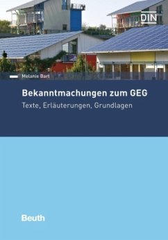 Bekanntmachungen zum GEG - Buch mit E-Book, m. 1 Buch, m. 1 Beilage - Bart, Melanie