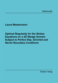 Optimal Regularity for the Stokes Equations on a 2D Wedge Domain Subject to Perfect Slip, Dirichlet and Navier Boundary - Westermann, Laura
