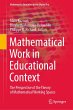 Mathematical Work in Educational Context - Bild 1