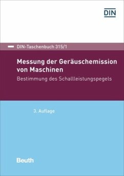 Cover Messung der Geräuschemission von Maschinen - Buch mit E-Book, m. 1 Buch, m. 1 Beilage
