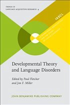 Developmental Theory and Language Disorders - Fletcher, Paul / Miller, Jon F. (eds.)