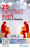 25 Christmas Duets for Cello or Bassoon - VOL.2 (fixed-layout eBook, ePUB)