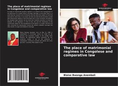 The place of matrimonial regimes in Congolese and comparative law - Bwanga Anembali, Blaise