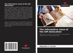 The informative value of the left dislocation - Cerrato, Alejandra S.