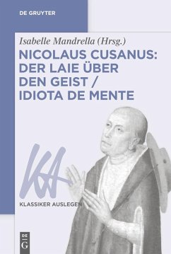 Cover Nicolaus Cusanus: Der Laie über den Geist / Idiota de mente (eBook, PDF)