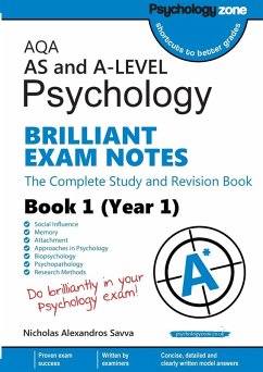 AQA AS and A-level Psychology BRILLIANT EXAM NOTES (Year 1) - Savva, Nicholas