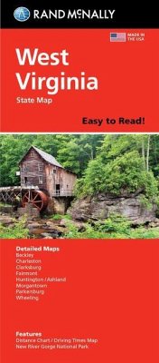 Rand McNally Easy to Read Folded Map: West Virginia State Map - Rand Mcnally