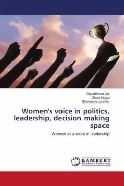 Women's voice in politics, leadership, decision making space