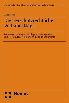 Cover Die tierschutzrechtliche Verbandsklage (eBook, PDF)