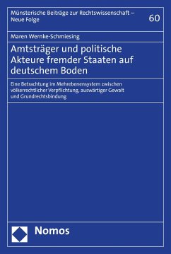 Cover Amtsträger und politische Akteure fremder Staaten auf deutschem Boden (eBook, PDF)