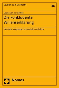 Cover Die konkludente Willenserklärung (eBook, PDF)