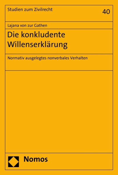 Die konkludente Willenserklärung (eBook, PDF)