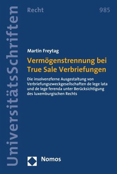 Cover Vermögenstrennung bei True Sale Verbriefungen (eBook, PDF)