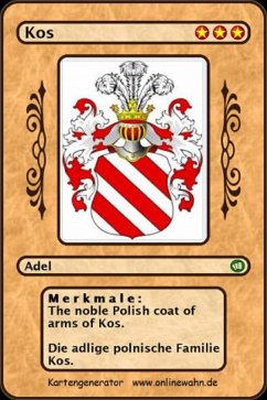 The noble Polish coat of arms of Kos. Die adlige polnische Familie Kos. (eBook, ePUB) The noble Polish coat of arms of Kos. Die adlige polnische Familie Kos. (eBook, ePUB)