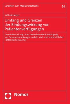 Cover Umfang und Grenzen der Bindungswirkung von Patientenverfügungen (eBook, PDF)