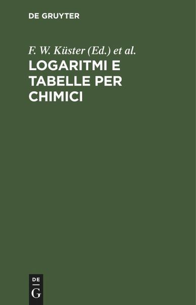 Logaritmi e Tabelle per Chimici