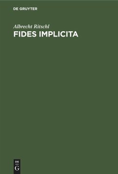 Fides implicita - Ritschl, Albrecht