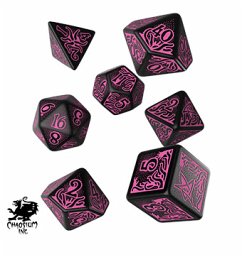 Call of Cthulhu 7th Edition Black & magenta Dice Set