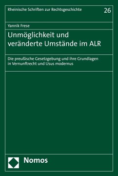 Cover Unmöglichkeit und veränderte Umstände im ALR (eBook, PDF)